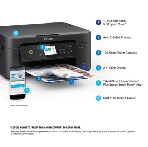 Wireless color printer - color, xp-4205
